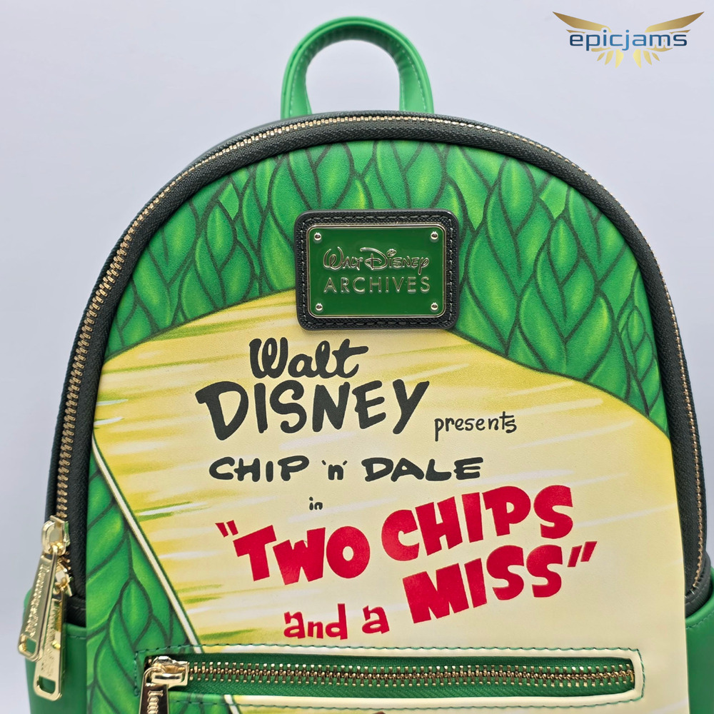 Loungefly Disney Treasures from the Vault Chip 'n' Dale - Chip Mini Backpack New - Picture 8 of 10